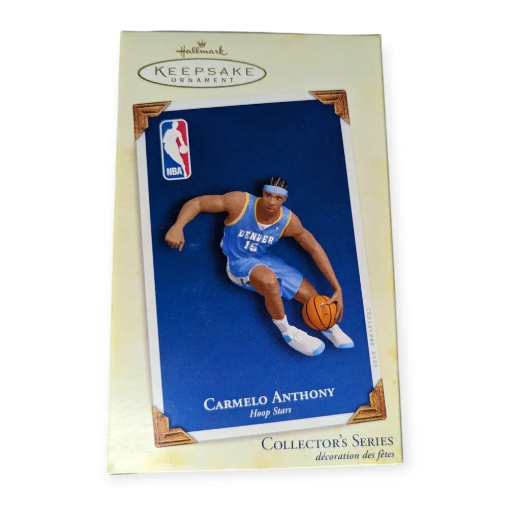 Hallmark Keepsake Ornament 2005 Carmelo Anthony Hoop Stars Collector Series